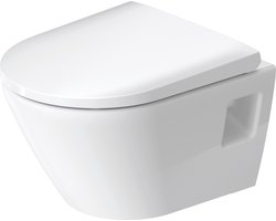 Duravit D-Neo - Hangend toilet, Rimless, HygieneGlaze, wit 2587092000