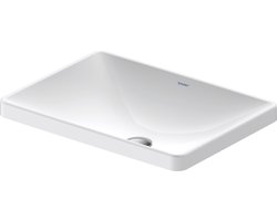 Duravit D-Neo inbouwwastafel 60x44x14.5cm 1 kraangat rechthoek Keramiek Wit