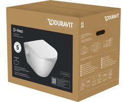 Duravit D-Neo wandclosetpack 37x54x40cm wit glans