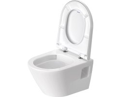 Duravit D-Neo wandtoilet met zitting 37x48x40cm Wit Hoogglans