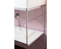 Duravit Durasquare Metalen onderstel wandmontage 106,5x45,1 cm Chroom