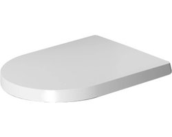 Duravit ME by Starck WC-zitting 45.8x37.4x5.6cm met softclose met quickrelease Kunststof wit Glanzend