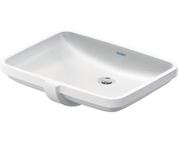 Duravit No.1 inbouwwastafel 55x40x16cm inbouw Hoogglans Wit