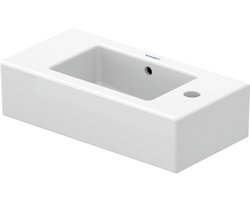 Duravit Vero fontein 50x25cm 1 kraangat rechts met overloop wit