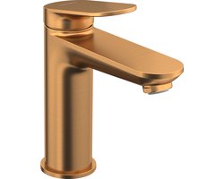 Duravit Wave Wastafelmengkraan - m-size - eengreeps - zonder waste - voorsprong 12.2cm - brons geborsteld