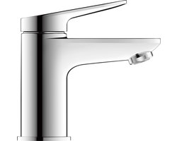 Duravit Wave Wastafelmengkraan - s-size - eengreeps - zonder waste - voorsprong 9.5cm - chroom hoogglans