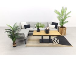 Durban/Medina teak verstelbare loungeset - hoekbank - 2-delig - Op=Op