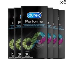 Durex Condooms - Performa met vertragend effect 10st x6 - Voordeelverpakking
