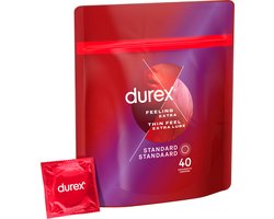 Durex Condooms - Thin Feel Extra Lube - Dun met Extra Glijmiddel - 40 stuks - Voordeelverpakking