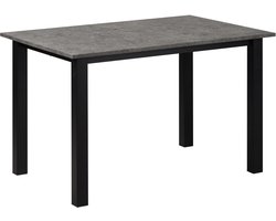 Durham|Eettafel 120x80 cm, 6 plaatsen in beton uiterlijk