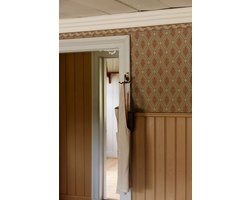 Duro Vliesbehang 543-02 - Gammalsvenska Papper - Klassiek Rood - 45cm x 10.05m