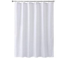 Duschgordijn 120x200 cm Wit - Waterafstotend, Magnetische Onderrand voor Badkamer, Wasbaar en Zonder PVC Geur