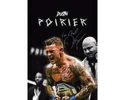 Dustin Poirier Poster Ingelijst – 23x33cm A4 – Met Zwarte Lijst – MMA Kampioen – Vechtkunst Decoratie – Sport Poster