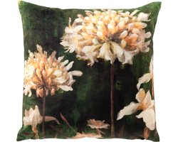 Dutch Decor ALYSSA - kussenhoes 45x45 cm - bloemenpatroon - Mayfly - groen - met rits - zonder binnenkussen
