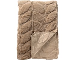 Dutch Decor - AYANA - Bedsprei 240x260 cm - luxe uitstraling - heerlijk zacht - Irish Cream - beige