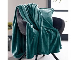 Dutch Decor - BILLY - Plaid 150x200 cm - flannel fleece - superzacht - Sagebrush Green - groen