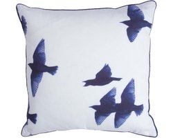 Dutch Decor - Birds Sierkussen - Blauw