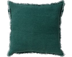 Dutch Decor BURTO - Sierkussen 45x45 cm - gewassen katoen - Sagebrush Green - groen - Inclusief binnenkussen - Luxe kussens voor woonkamer & bank