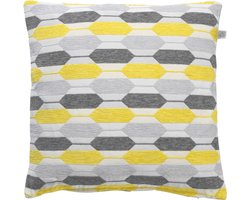 Dutch Decor CLARA - Kussenhoes multi grijs 45x45 cm - met rits