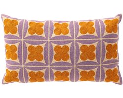 Dutch Decor CLOVER - sierkussen 30x50 cm - Rhapsody - paars - Inclusief binnenkussen