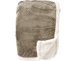 Dutch Decor - CODY - plaid 150x200 cm - sherpa fleece deken - Pumice Stone - beige