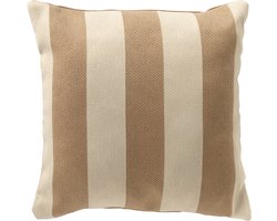 Dutch Decor CYRUS - buitenkussen 45x45 cm - waterafstotend en uv-bestendig - Irish Cream - beige