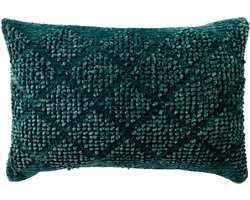 Dutch Decor ELIO - kussenhoes 40x60 cm - getuft - Latigo Bay - blauw - met rits - zonder binnenkussen