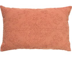 Dutch Decor EVY - sierkussen 40x60 cm - 100% katoen - Muted Clay - roze - Inclusief binnenkussen - Luxe kussens voor woonkamer & bank