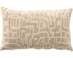 Dutch Decor FABIA - kussenhoes 30x50 cm - Sesame - bruin, beige - met rits - zonder binnenkussen