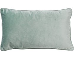 Dutch Decor FINN - Sierkussen 30x50 cm - velvet - lendekussen - Jadeite - lichtgroen - Inclusief binnenkussen