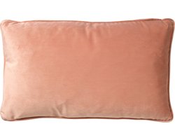 Dutch Decor FINN - Sierkussen 30x50 cm - velvet - lendekussen - Muted Clay - roze - Inclusief binnenkussen - Luxe kussens voor woonkamer & bank