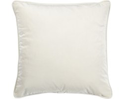 Dutch Decor FINN - Sierkussen 45x45 cm - velvet - effen kleur - Snow White - wit - Inclusief binnenkussen - Luxe kussens voor woonkamer & bank