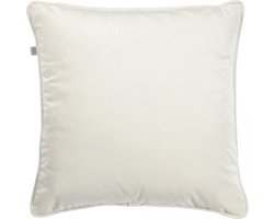 Dutch Decor FINN - Sierkussen 60x60 cm - velvet - effen kleur - Snow White - wit - Inclusief binnenkussen - Luxe kussens voor woonkamer & bank
