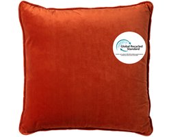 Dutch Decor FINNA - sierkussen 45x45 cm - Eco Line - 100% gerecycled - Potters Clay - oranje - Inclusief binnenkussen - Luxe kussens voor woonkamer & bank