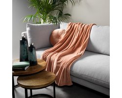 Dutch Decor - HARVEY - Plaid 150x200 cm - superzachte deken van fleece - Muted Clay - roze