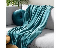 Dutch Decor - HARVEY - Plaid 150x200 cm - superzachte deken van fleece - Sagebrush Green - groen