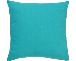 Dutch Decor JAMES - Kussenhoes 45x45 cm - duurzaam katoen - effen kleur - Aquarelle - blauw - met rits - zonder binnenkussen