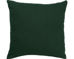 Dutch Decor JAMES - Kussenhoes 45x45 cm - duurzaam katoen – effen kleur - Mountain View - donkergroen - met rits - zonder binnenkussen