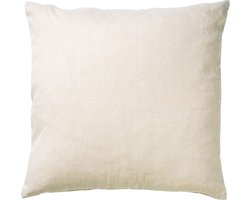 Dutch Decor JAMES - Kussenhoes 45x45 cm - duurzaam katoen - effen kleur - Pumice Stone - beige - met rits - zonder binnenkussen