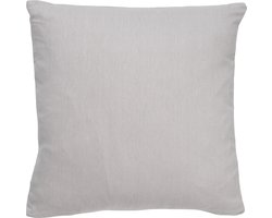 Dutch Decor JAMES - Sierkussen 45x45 cm - duurzaam katoen - effen kleur - Micro Chip - lichtgrijs - Inclusief binnenkussen - Luxe kussens voor woonkamer & bank