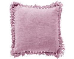 Dutch Decor JONNA - kussenhoes 45x45 cm - gerecycled - katoen - Fragrant Lilac - paars - met rits - zonder binnenkussen