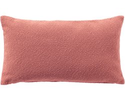 Dutch Decor JULIO - kussenhoes outdoor 30x50 cm - waterafstotend en uv-bestendig - Old Rose - roze