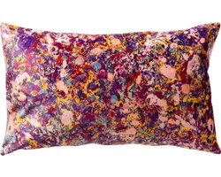 Dutch Decor KIOMI - Kussenhoes 30x50 cm - Festival Fuchsia - paars - met rits - zonder binnenkussen