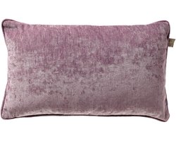 Dutch Decor LEWY - kussenhoes 30x50 cm - glansvelours - Dusky Orchid - paars - met rits - zonder binnenkussen