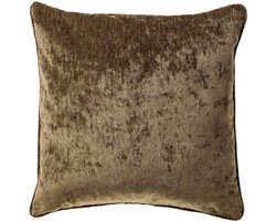 Dutch Decor LEWY - sierkussen 45x45 cm - glansvelours - Military Olive - groen - Inclusief binnenkussen - Luxe kussens voor woonkamer & bank