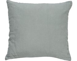 Dutch Decor LINN - Sierkussen 45x45 cm - 100% linnen - effen kleur - Jadeite - lichtgroen - Inclusief binnenkussen