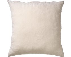 Dutch Decor LINN - Sierkussen 45x45 cm - 100% linnen - effen kleur - Pumice Stone - beige - Inclusief binnenkussen - Luxe kussens voor woonkamer & bank