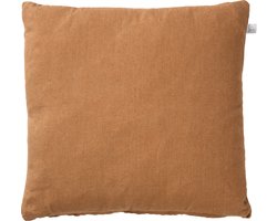 Dutch Decor LINN - Sierkussen 45x45 cm - 100% linnen - effen kleur - Tobacco Brown - bruin - Inclusief binnenkussen - Luxe kussens voor woonkamer & bank
