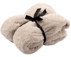 Dutch Decor - LIZE - plaid 140x180 cm - 100% gerecycled polyester - Pumice Stone - beige