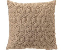 Dutch Decor LIZZY - Kussenhoes 45x45 cm - Irish Cream - beige - met rits - zonder binnenkussen
